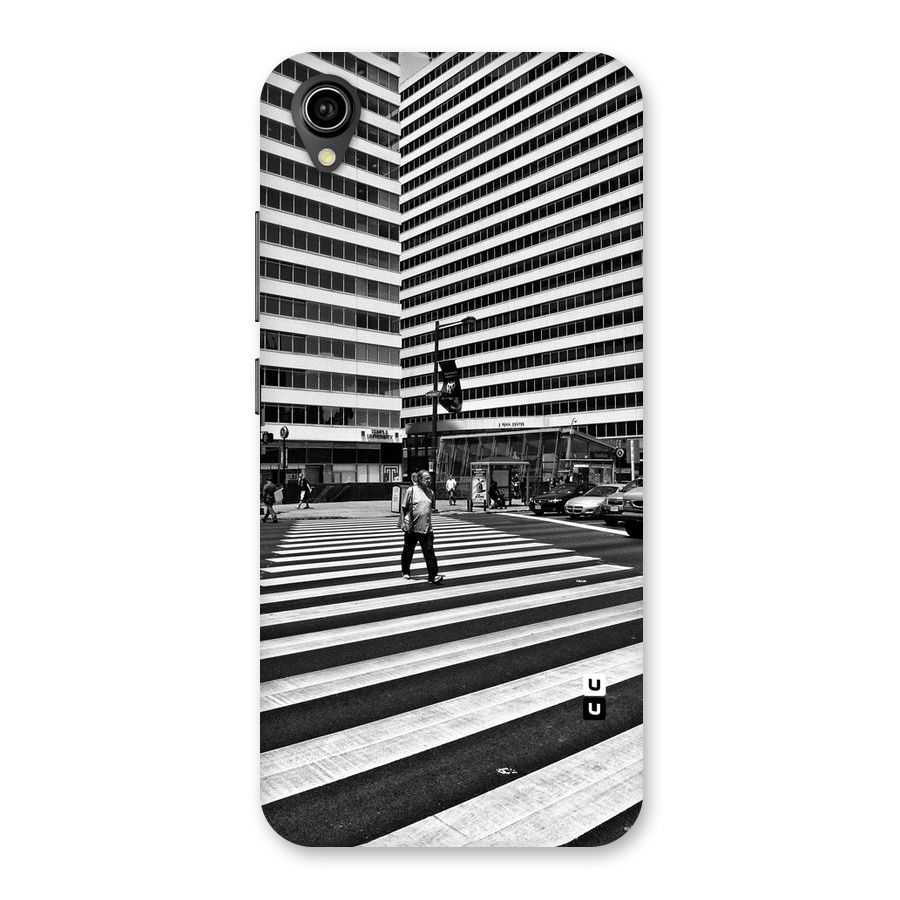 Black White Perspective Back Case for Vivo Y90
