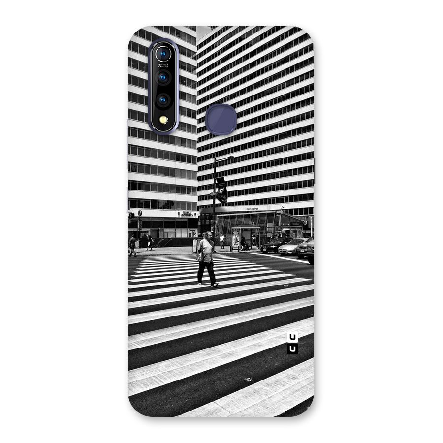 Black White Perspective Back Case for Vivo Z1 Pro