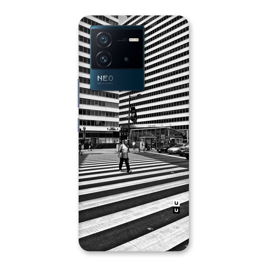 Black White Perspective Back Case for Vivo iQOO Neo 6 5G