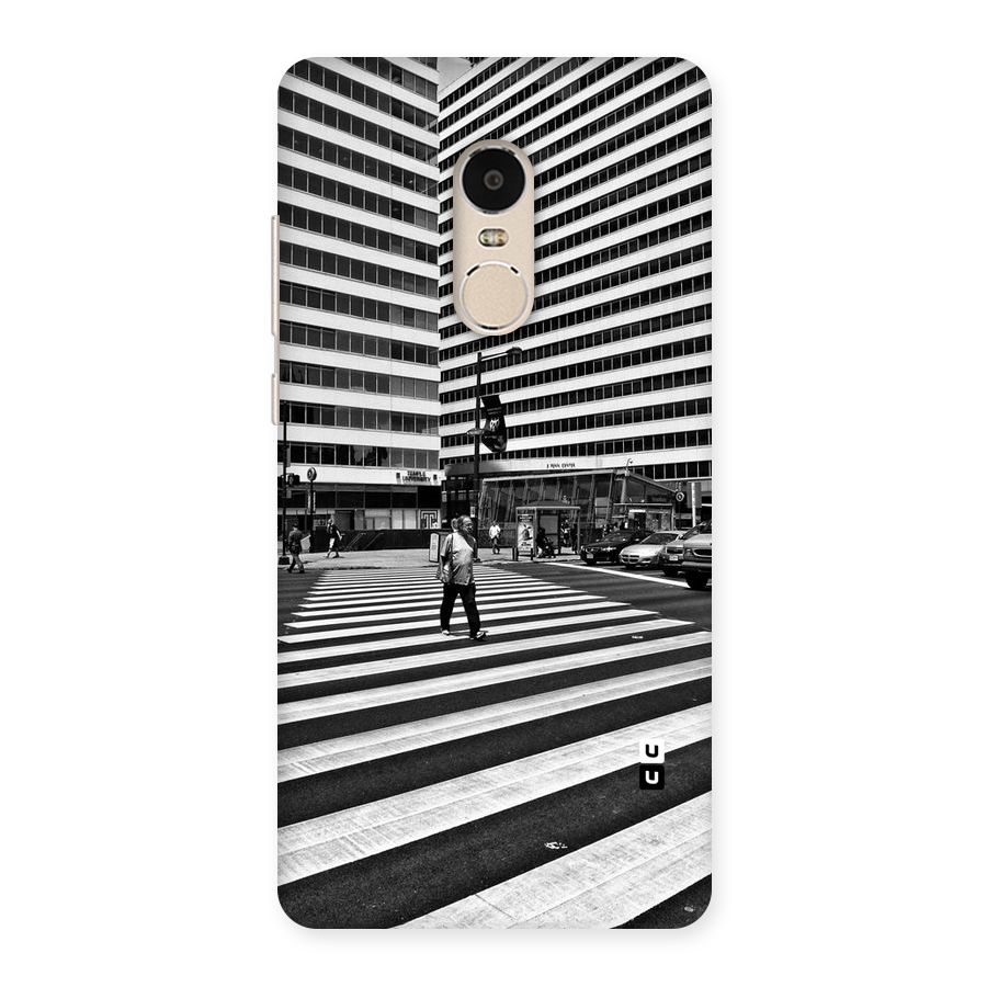 Black White Perspective Back Case for Xiaomi Redmi Note 4