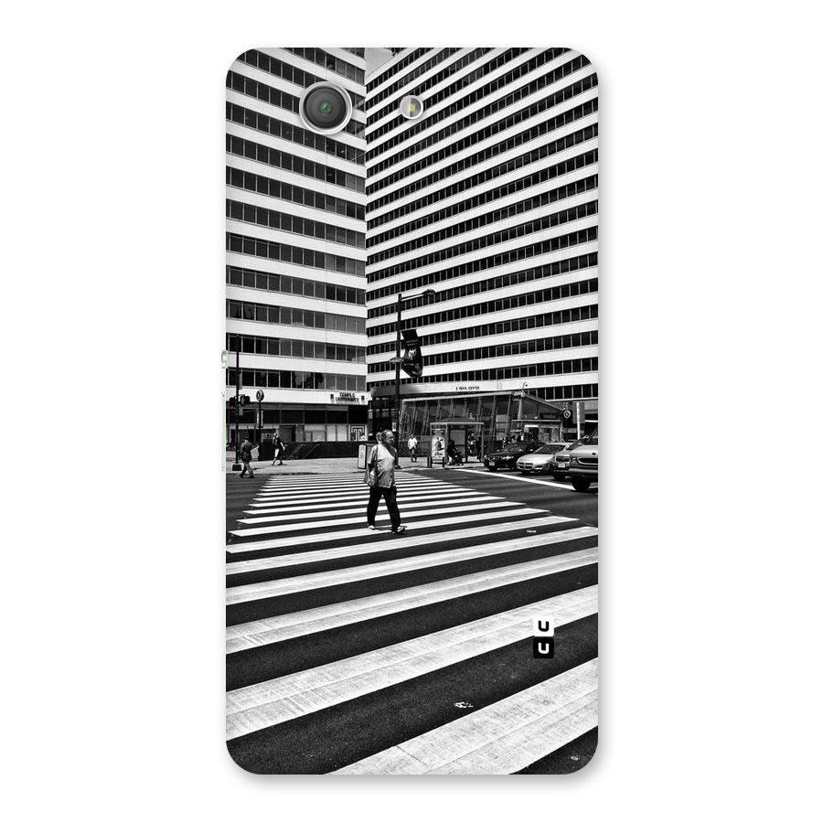 Black White Perspective Back Case for Xperia Z3 Compact