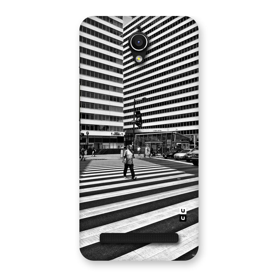 Black White Perspective Back Case for Zenfone Go