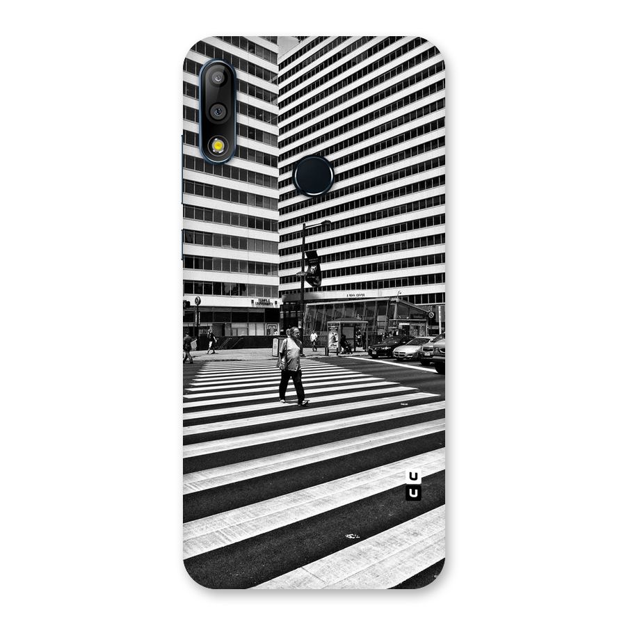 Black White Perspective Back Case for Zenfone Max Pro M2