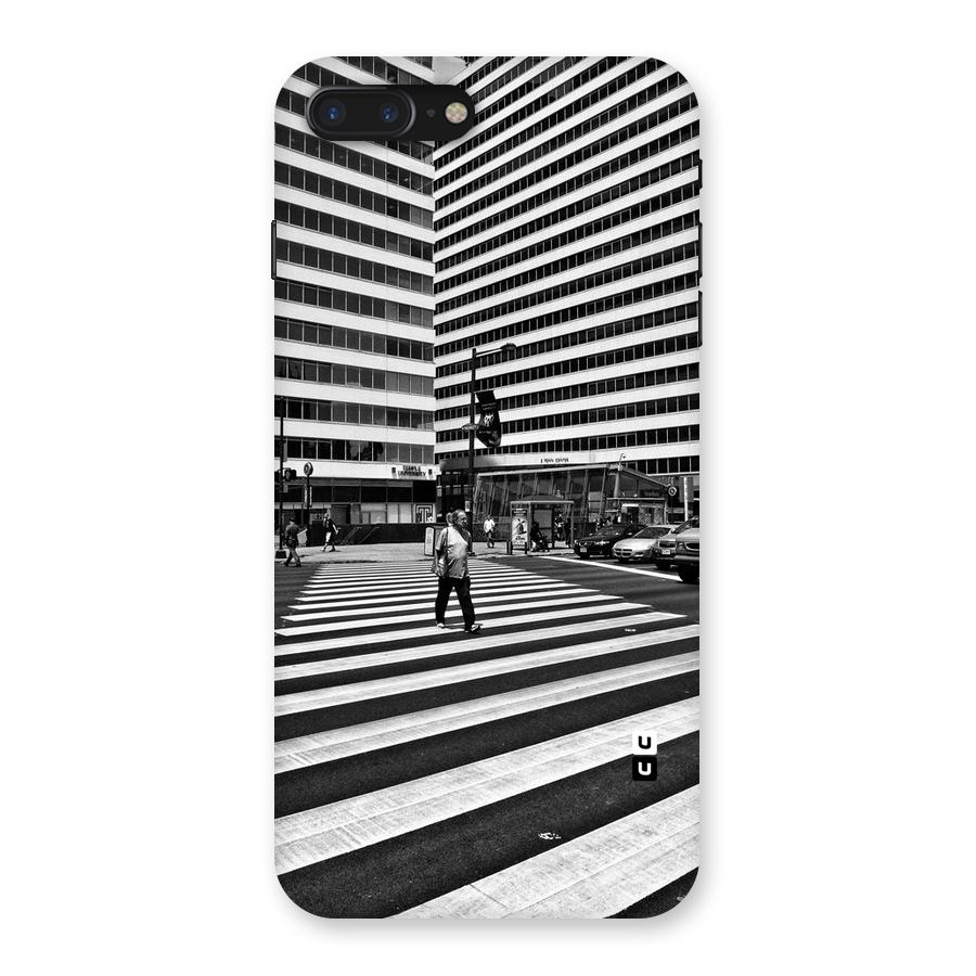 Black White Perspective Back Case for iPhone 7 Plus