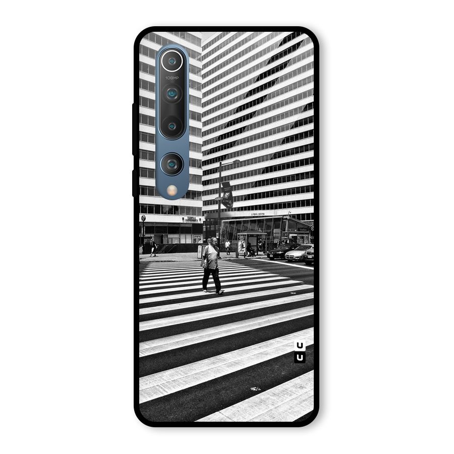 Black White Perspective Glass Back Case for Mi 10