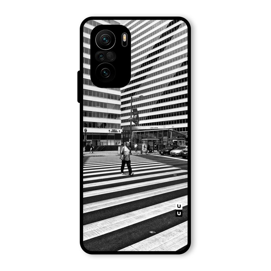 Black White Perspective Glass Back Case for Mi 11x