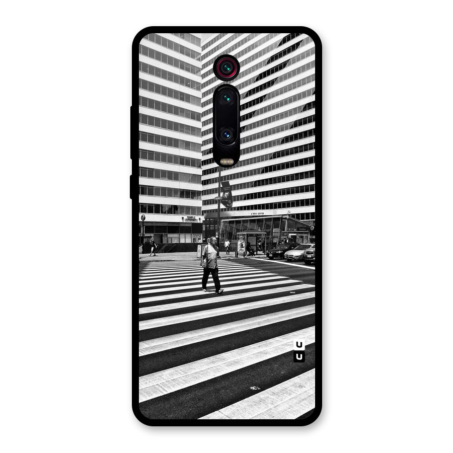 Black White Perspective Glass Back Case for Redmi K20 Pro