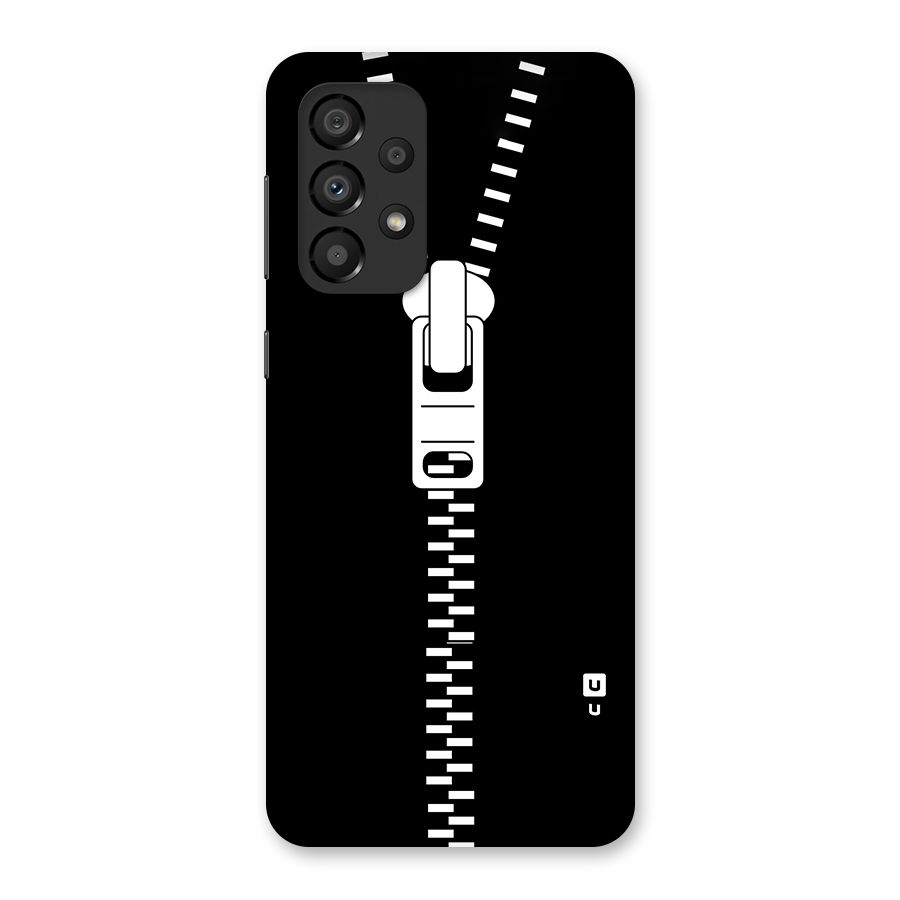 Black Zipper Back Case for Galaxy A33 5G