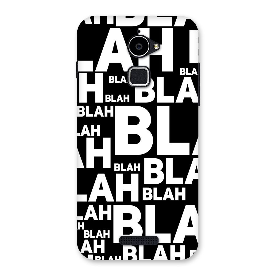 Blah Blah Pattern Back Case for Coolpad Note 3 Lite
