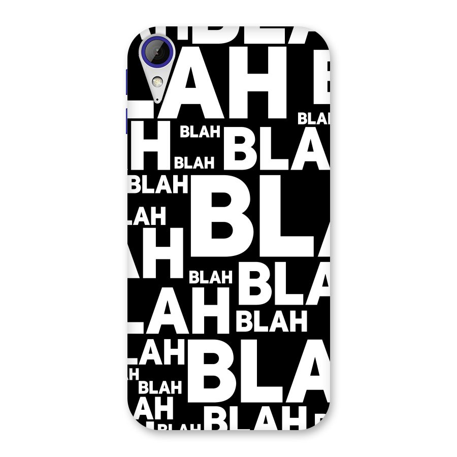 Blah Blah Pattern Back Case for Desire 830