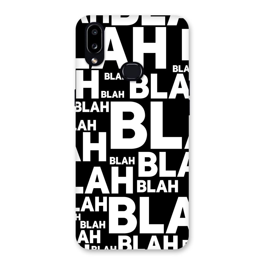 Blah Blah Pattern Back Case for Galaxy A10s