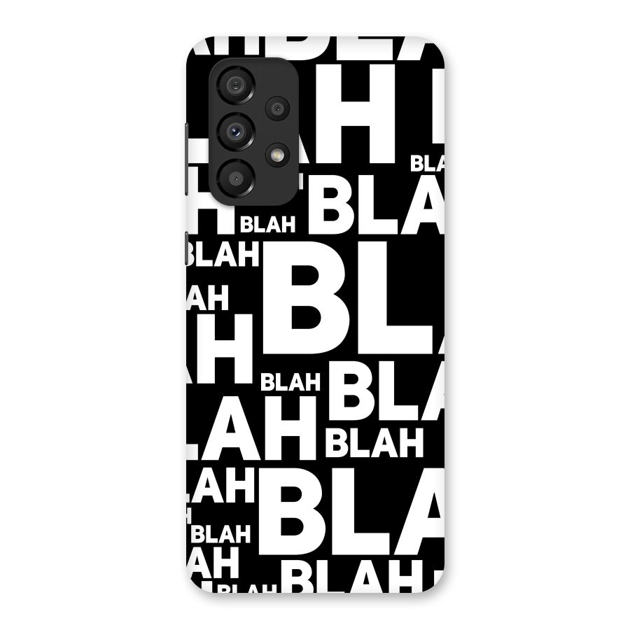 Blah Blah Pattern Back Case for Galaxy A33 5G