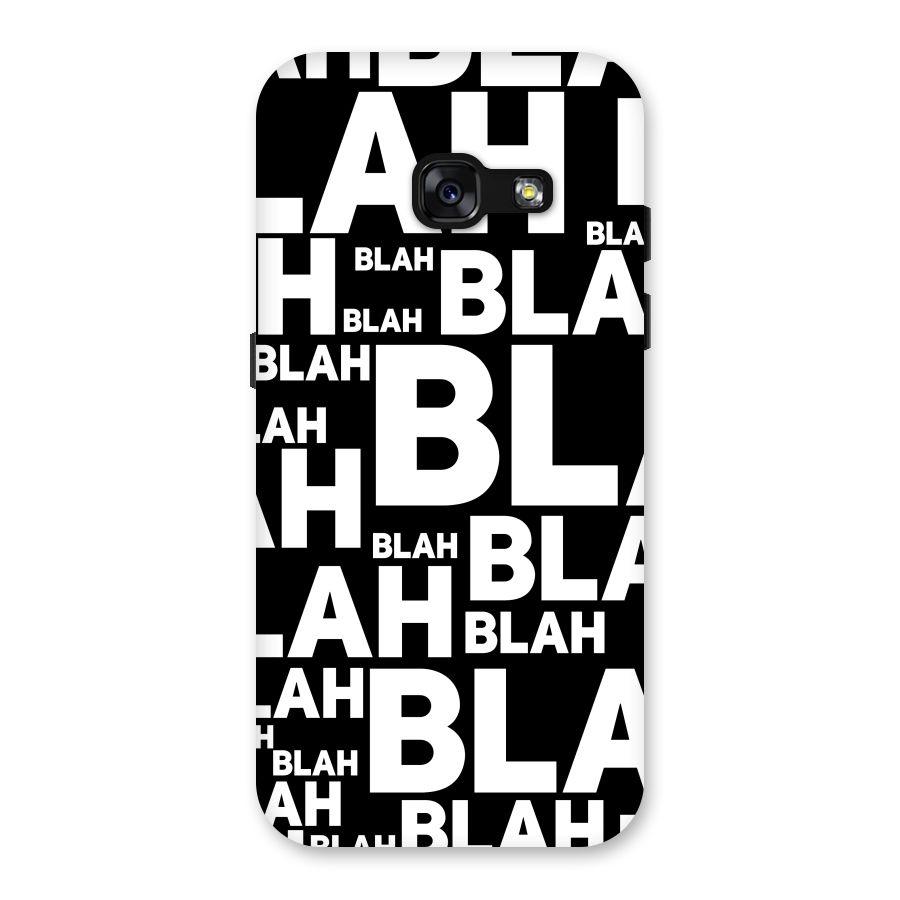 Blah Blah Pattern Back Case for Galaxy A3 (2017)