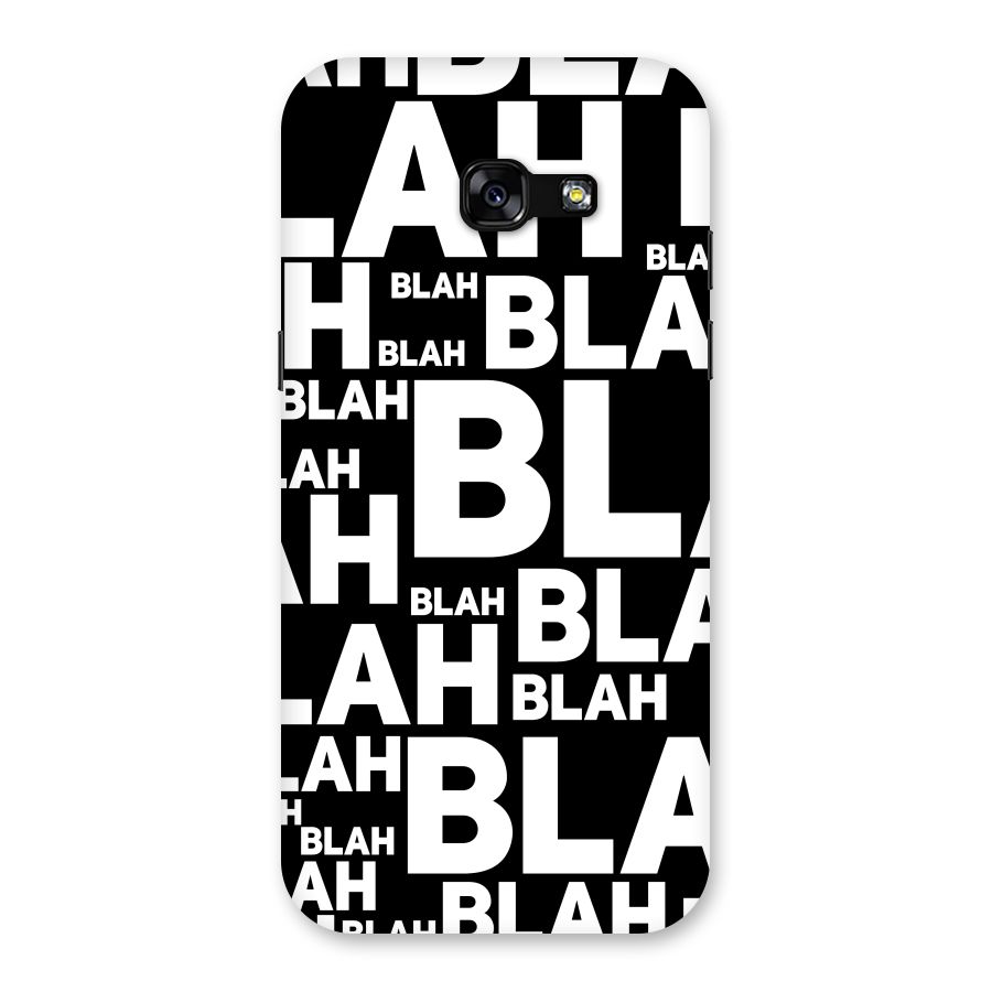 Blah Blah Pattern Back Case for Galaxy A5 2017