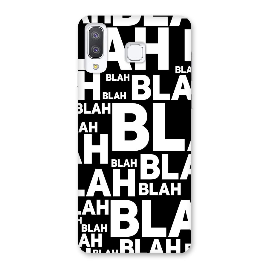 Blah Blah Pattern Back Case for Galaxy A8 Star