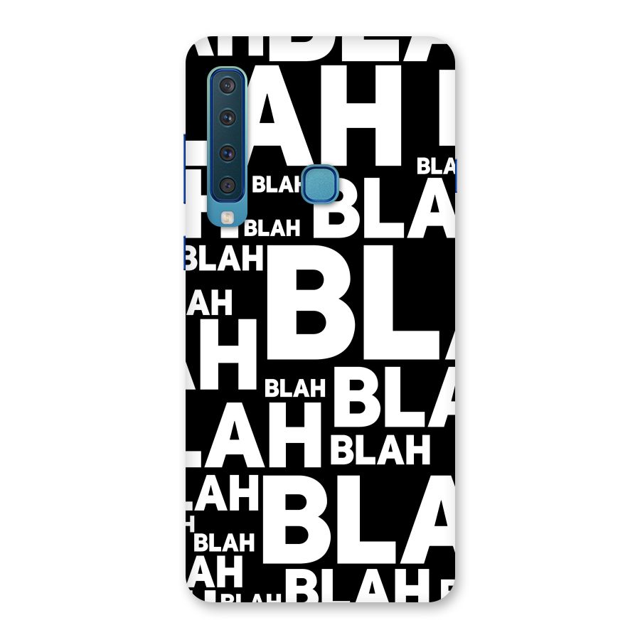 Blah Blah Pattern Back Case for Galaxy A9 (2018)