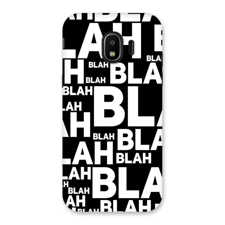 Blah Blah Pattern Back Case for Galaxy J2 Pro 2018
