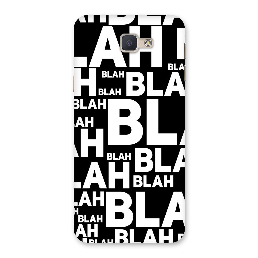 Blah Blah Pattern Back Case for Galaxy J5 Prime