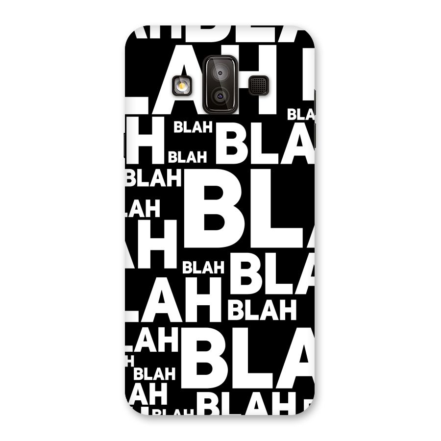 Blah Blah Pattern Back Case for Galaxy J7 Duo