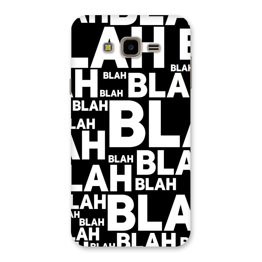Blah Blah Pattern Back Case for Galaxy J7 Nxt