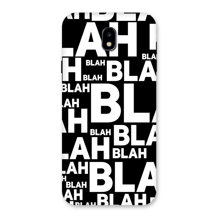 Blah Blah Pattern Back Case for Galaxy J7 Pro