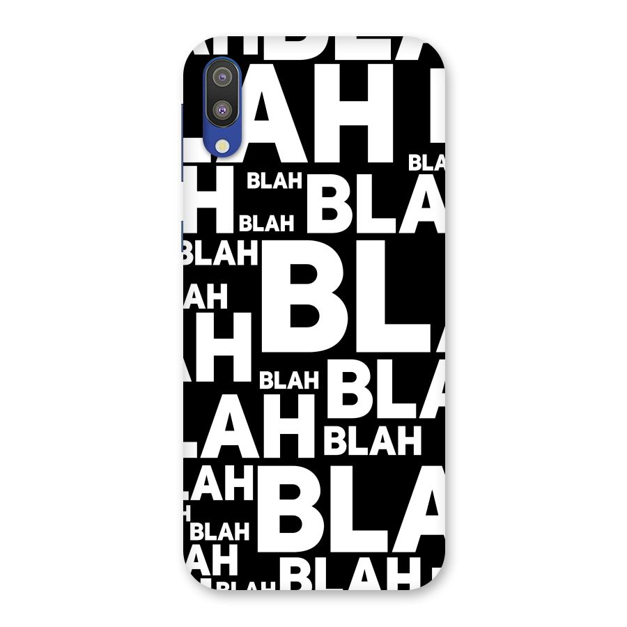 Blah Blah Pattern Back Case for Galaxy M10