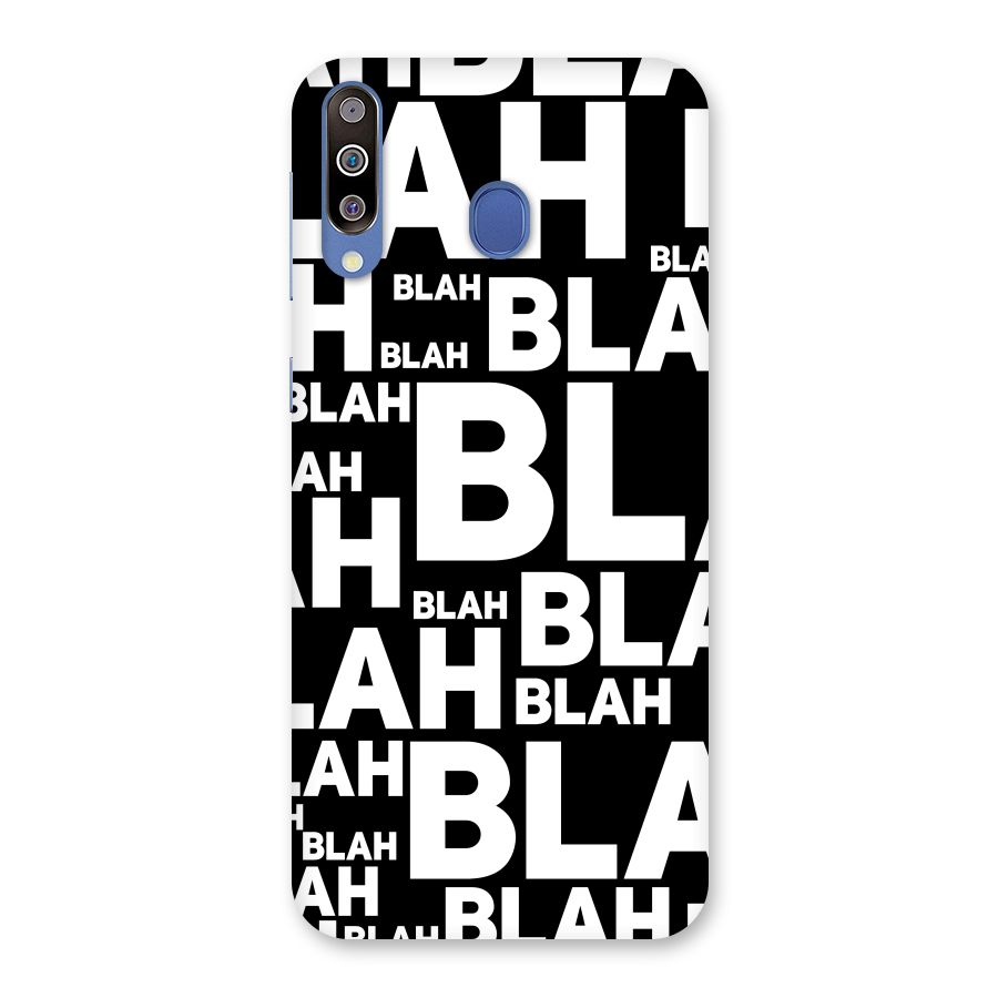 Blah Blah Pattern Back Case for Galaxy M30