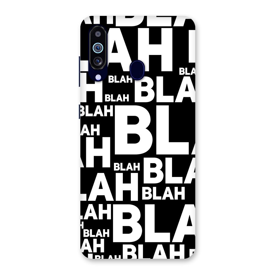Blah Blah Pattern Back Case for Galaxy M40