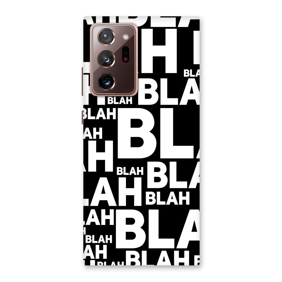 Blah Blah Pattern Back Case for Galaxy Note 20 Ultra