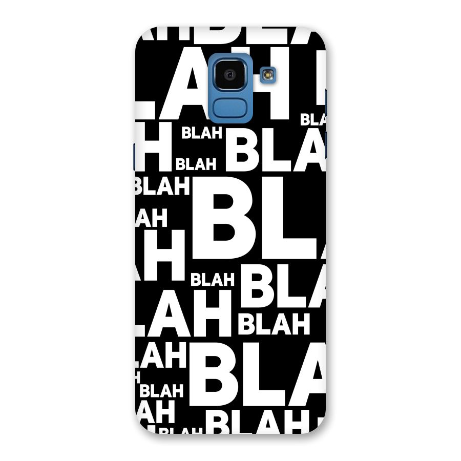 Blah Blah Pattern Back Case for Galaxy On6
