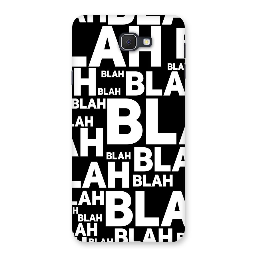 Blah Blah Pattern Back Case for Galaxy On7 2016