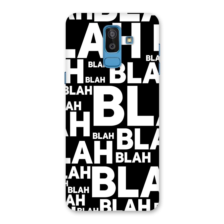 Blah Blah Pattern Back Case for Galaxy On8 (2018)