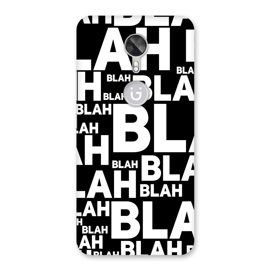 Blah Blah Pattern Back Case for Gionee A1