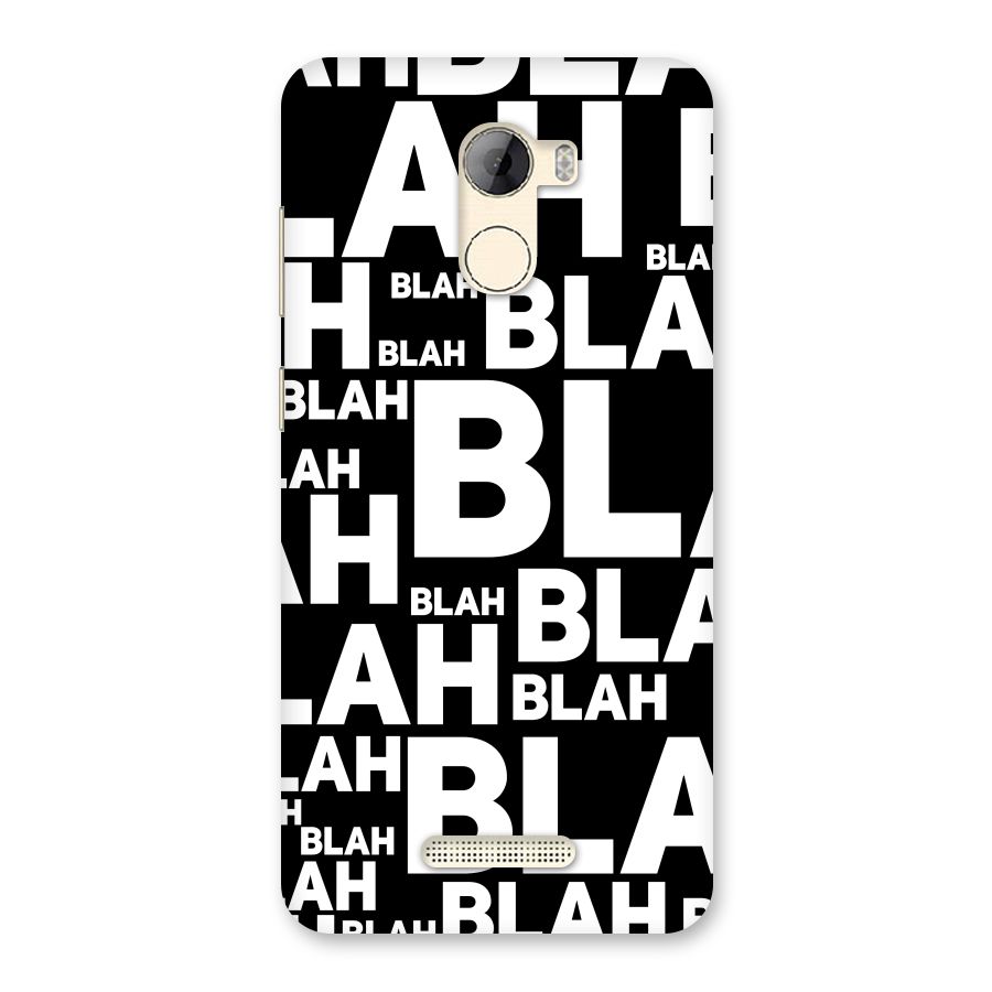 Blah Blah Pattern Back Case for Gionee A1 LIte