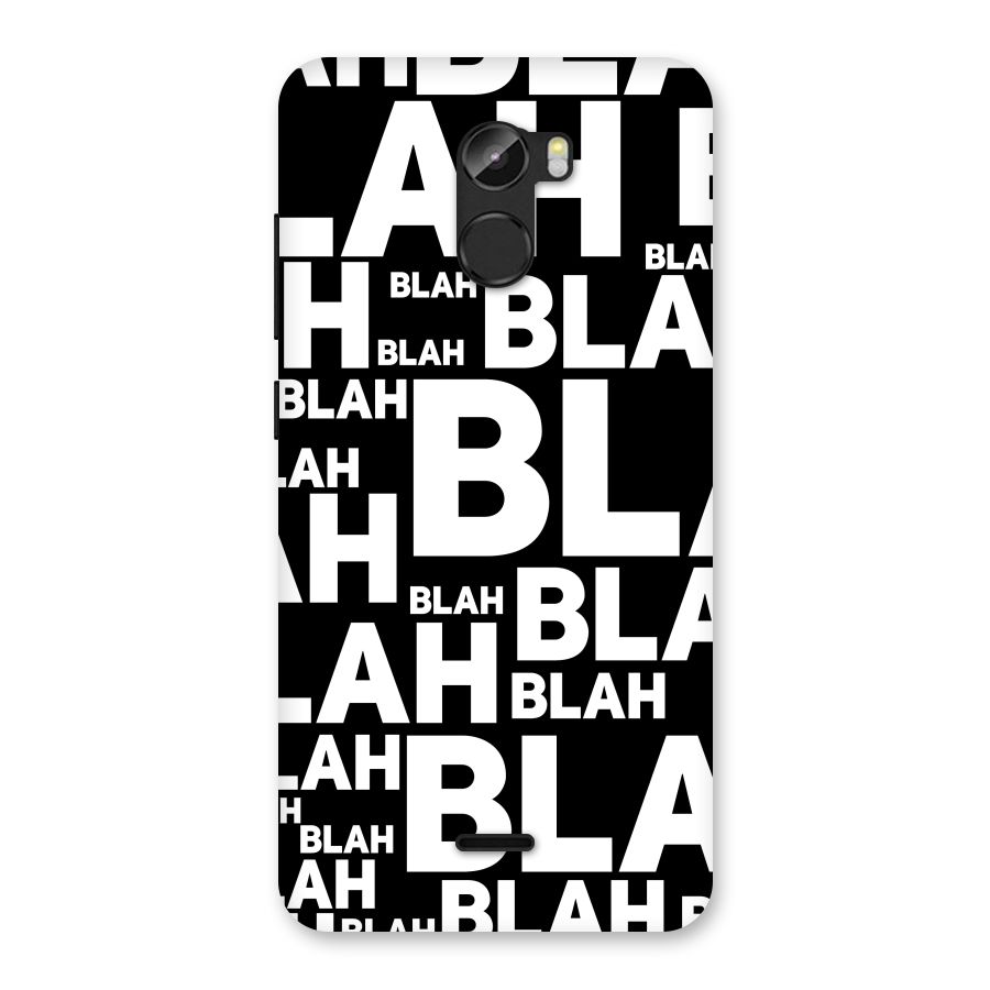 Blah Blah Pattern Back Case for Gionee X1