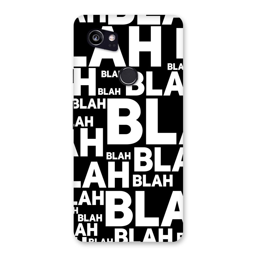 Blah Blah Pattern Back Case for Google Pixel 2 XL