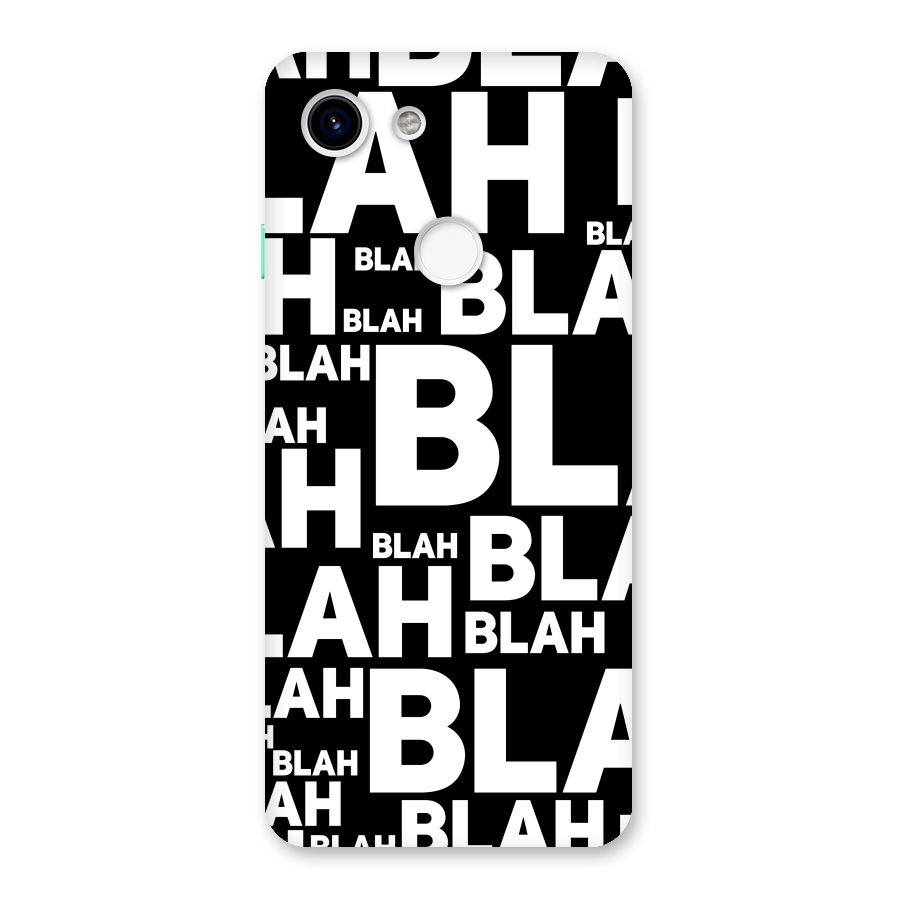Blah Blah Pattern Back Case for Google Pixel 3