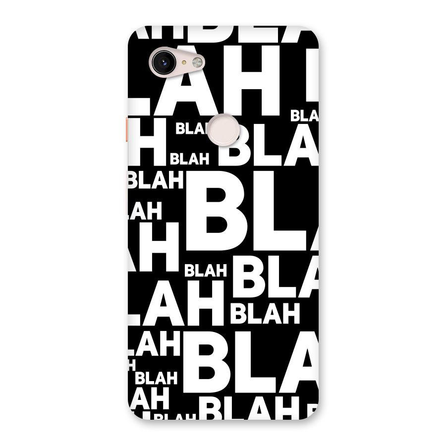 Blah Blah Pattern Back Case for Google Pixel 3 XL