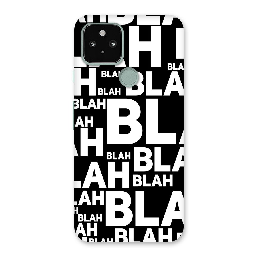 Blah Blah Pattern Back Case for Google Pixel 5