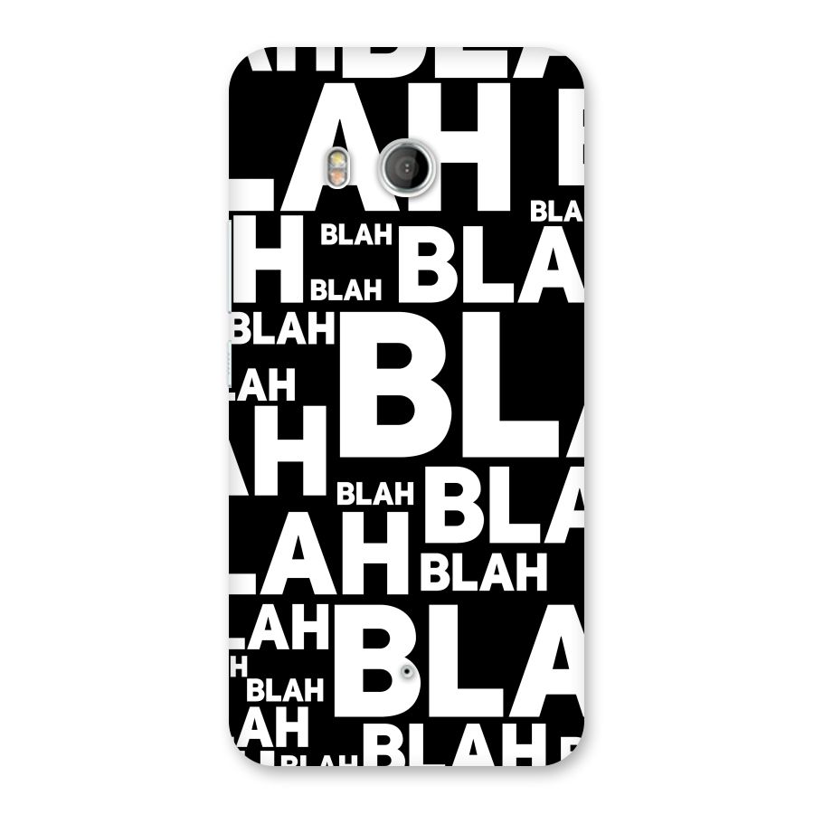 Blah Blah Pattern Back Case for HTC U11