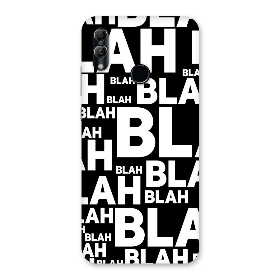 Blah Blah Pattern Back Case for Honor 10 Lite