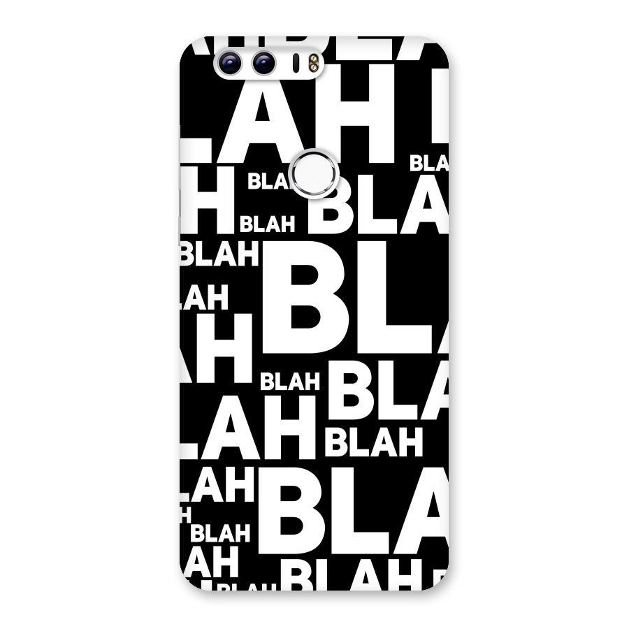 Blah Blah Pattern Back Case for Honor 8