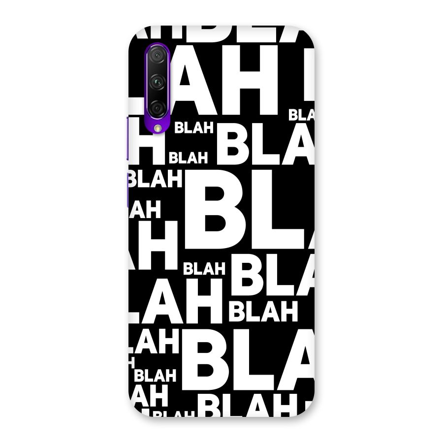 Blah Blah Pattern Back Case for Honor 9X Pro