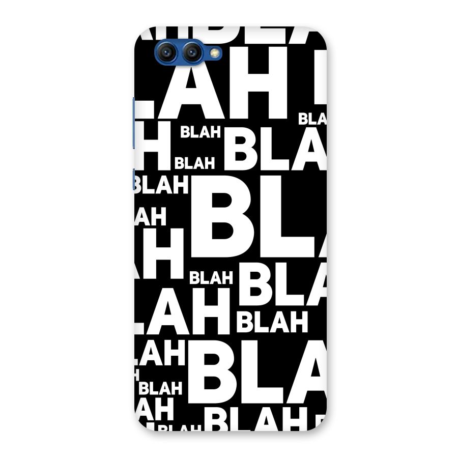 Blah Blah Pattern Back Case for Honor View 10