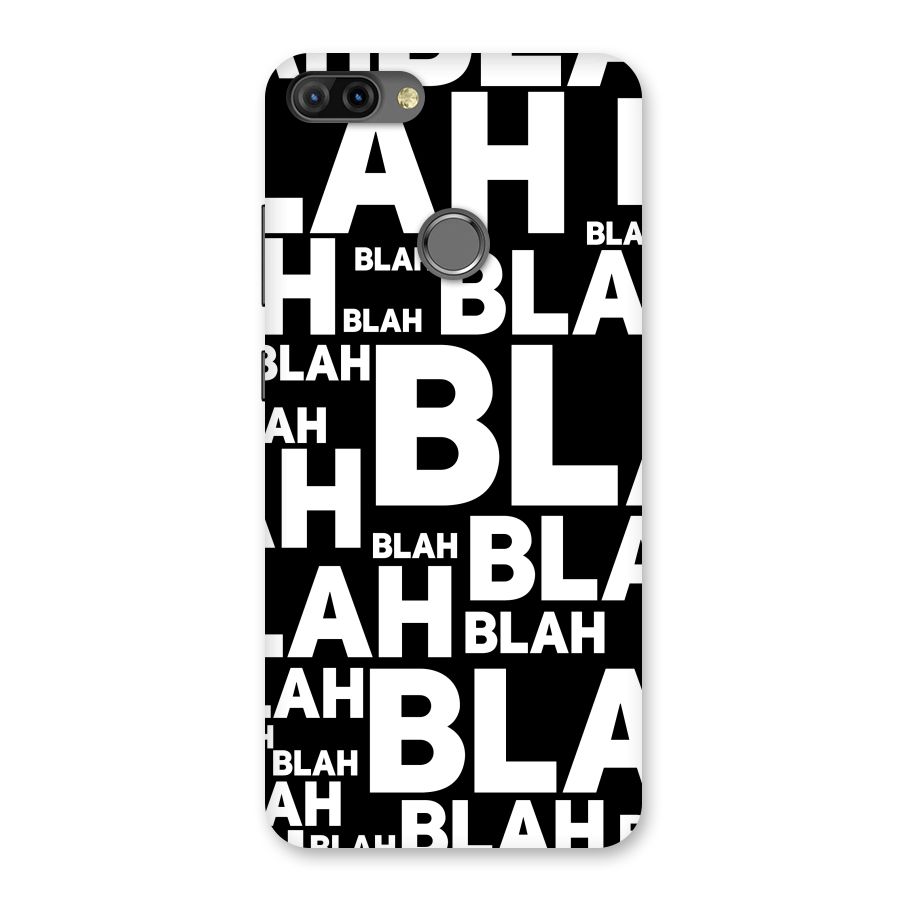 Blah Blah Pattern Back Case for Infinix Hot 6 Pro
