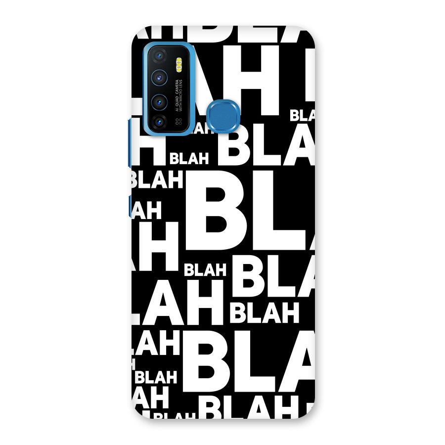 Blah Blah Pattern Back Case for Infinix Hot 9
