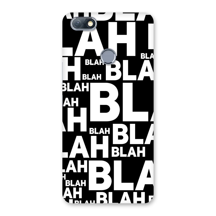 Blah Blah Pattern Back Case for Infinix Note 5