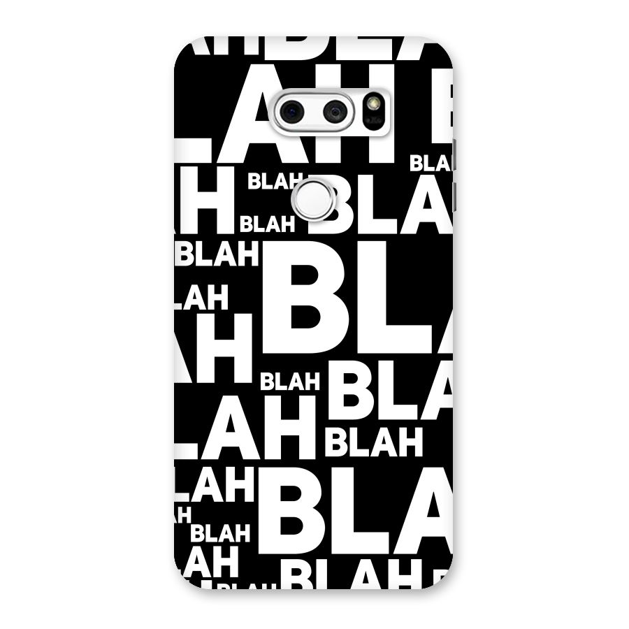 Blah Blah Pattern Back Case for LG V30