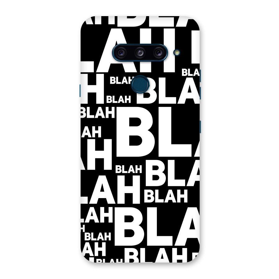 Blah Blah Pattern Back Case for LG  V40 ThinQ