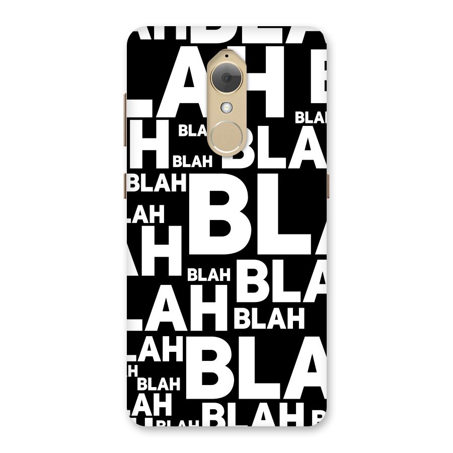 Blah Blah Pattern Back Case for Lenovo K8